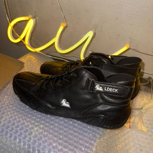 Chaussures Orthopédiques Respirantes en Cuir Vegan Semelle Plateforme Confort